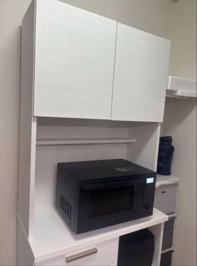 ニトリキッチンボードソレル 80KB WH 2024年9月購入食器棚おしゃれ便利