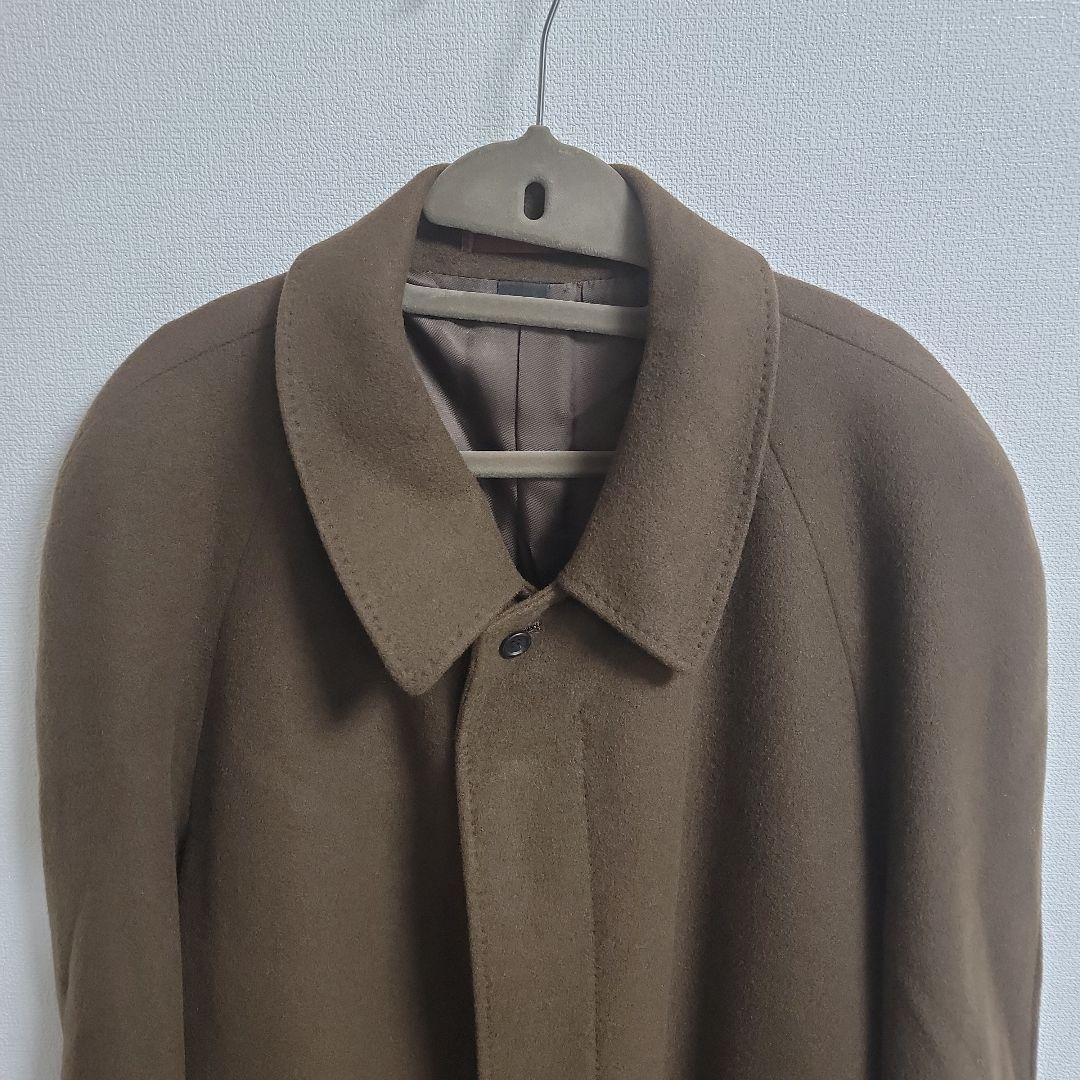 【あまたろ様】BELLUMORE カシミヤ 100% ブラウン ステンカラー