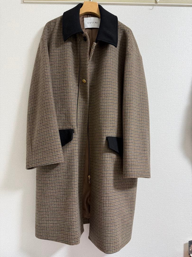 cullni コート　チェック柄