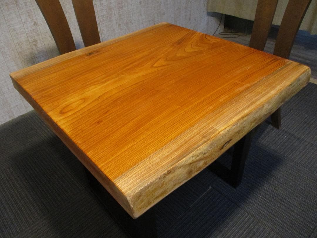＃1577■　欅　ケヤキ　一枚板　テーブル　ローテーブル　座卓　デスク　天板