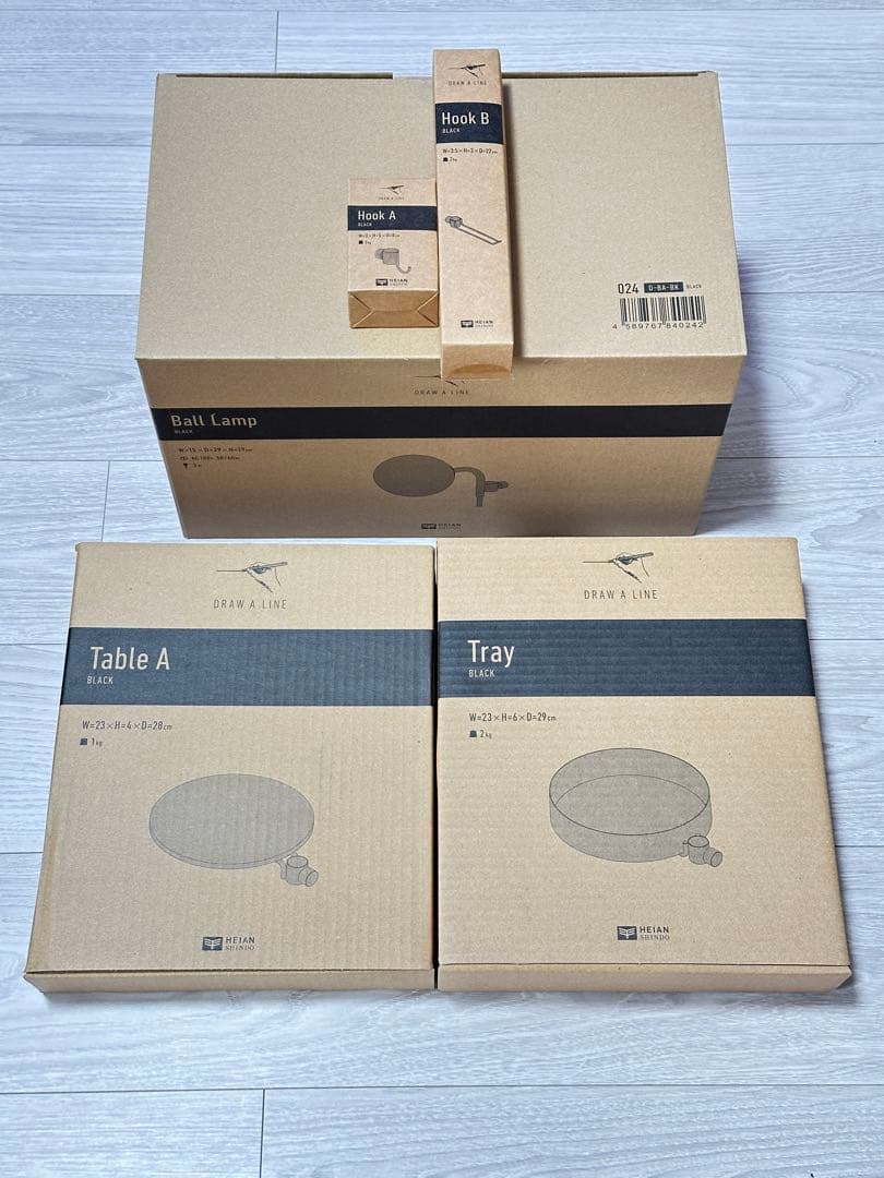 【新品】DRAW A LINE ブラック5点セット