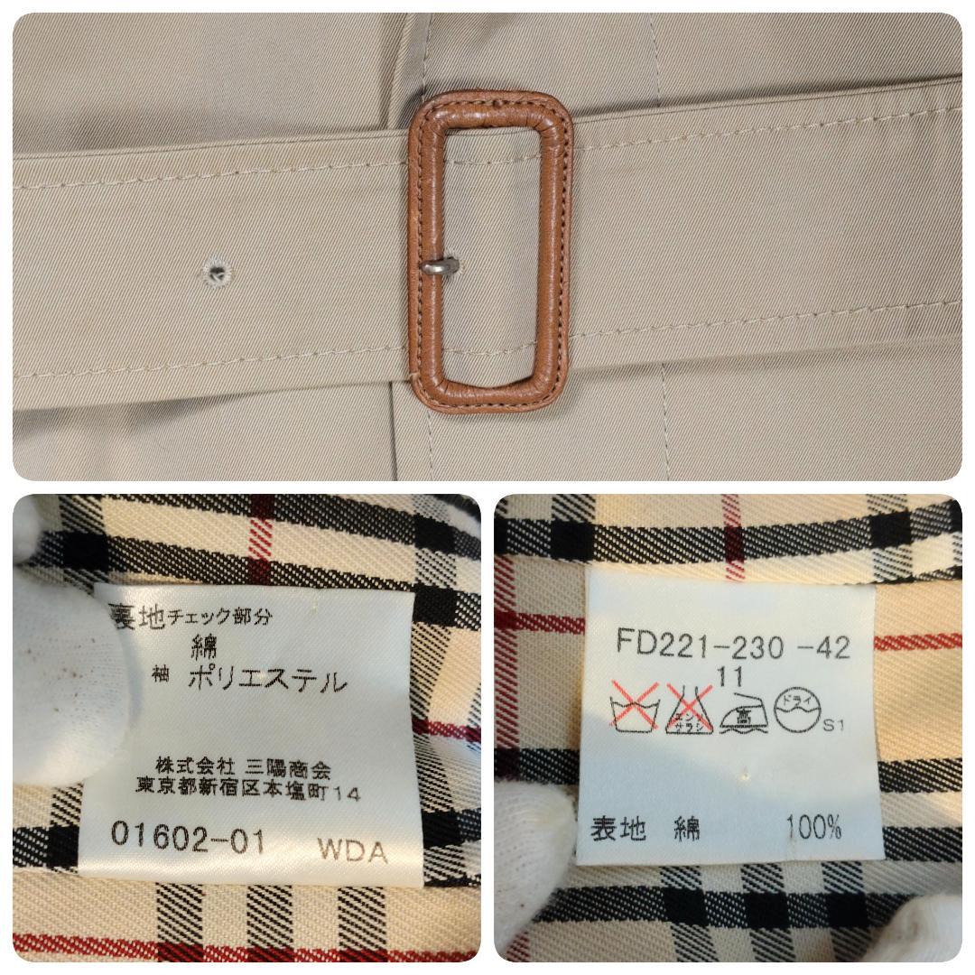 極美品✨バーバリーロンドン 三陽商会 ステンカラー ショートコート Aライン L