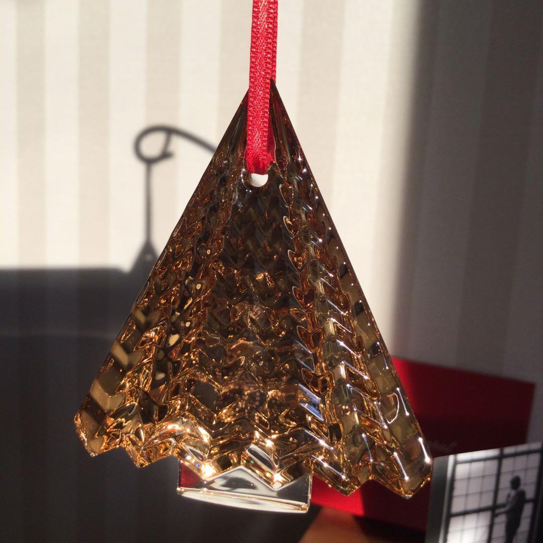 Baccarat クリスマスオーナメント 2022 ゴールドクリスマスツリー型