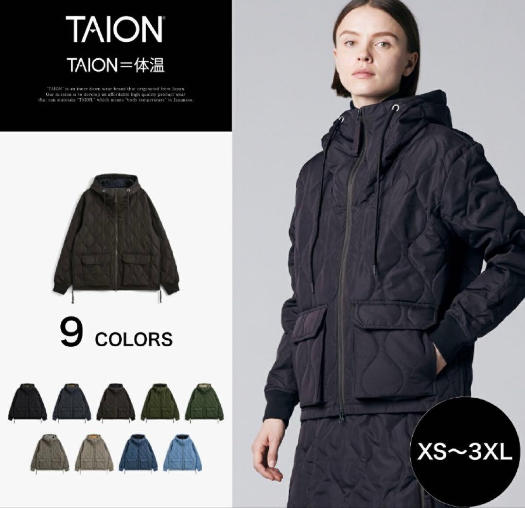【新品未使用】TAIONタイオン　ミリタリー ダウンパーカー　M ライトモカ