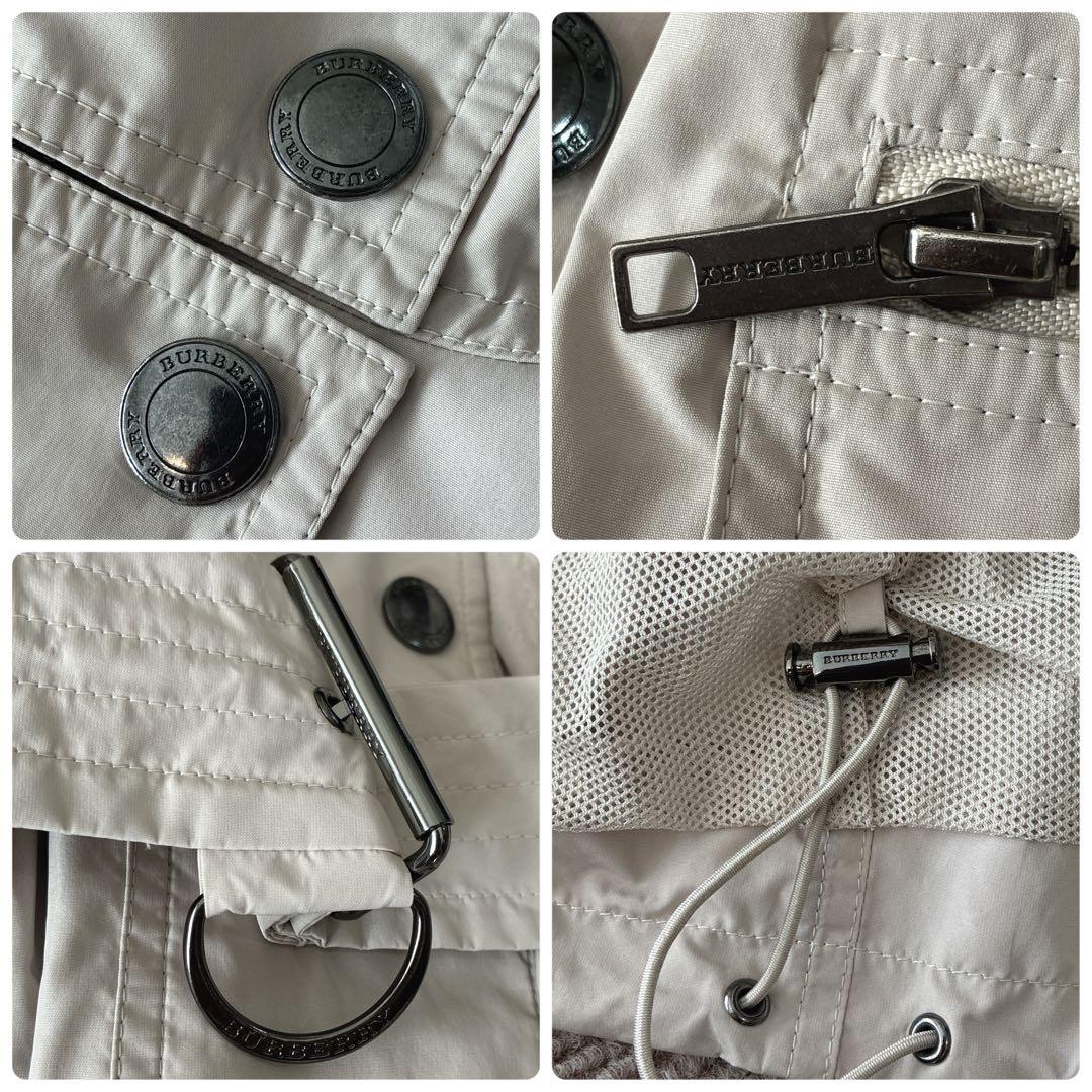 バーバリーロンドン♡キルティングライナー付き ナイロンジャケット 襟フリル 40