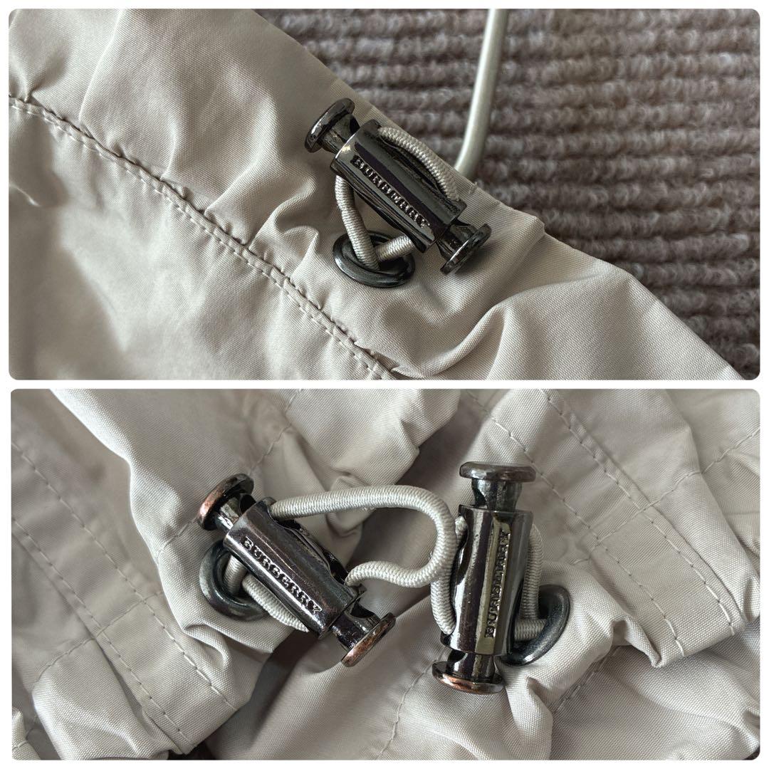 バーバリーロンドン♡キルティングライナー付き ナイロンジャケット 襟フリル 40