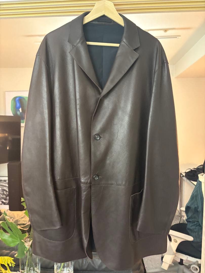 ジルサンダー JILSANDER オーバーサイズテーラードレザージャケット