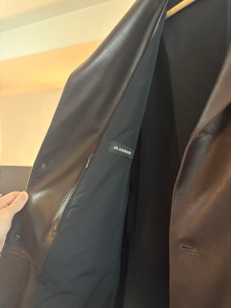 ジルサンダー JILSANDER オーバーサイズテーラードレザージャケット