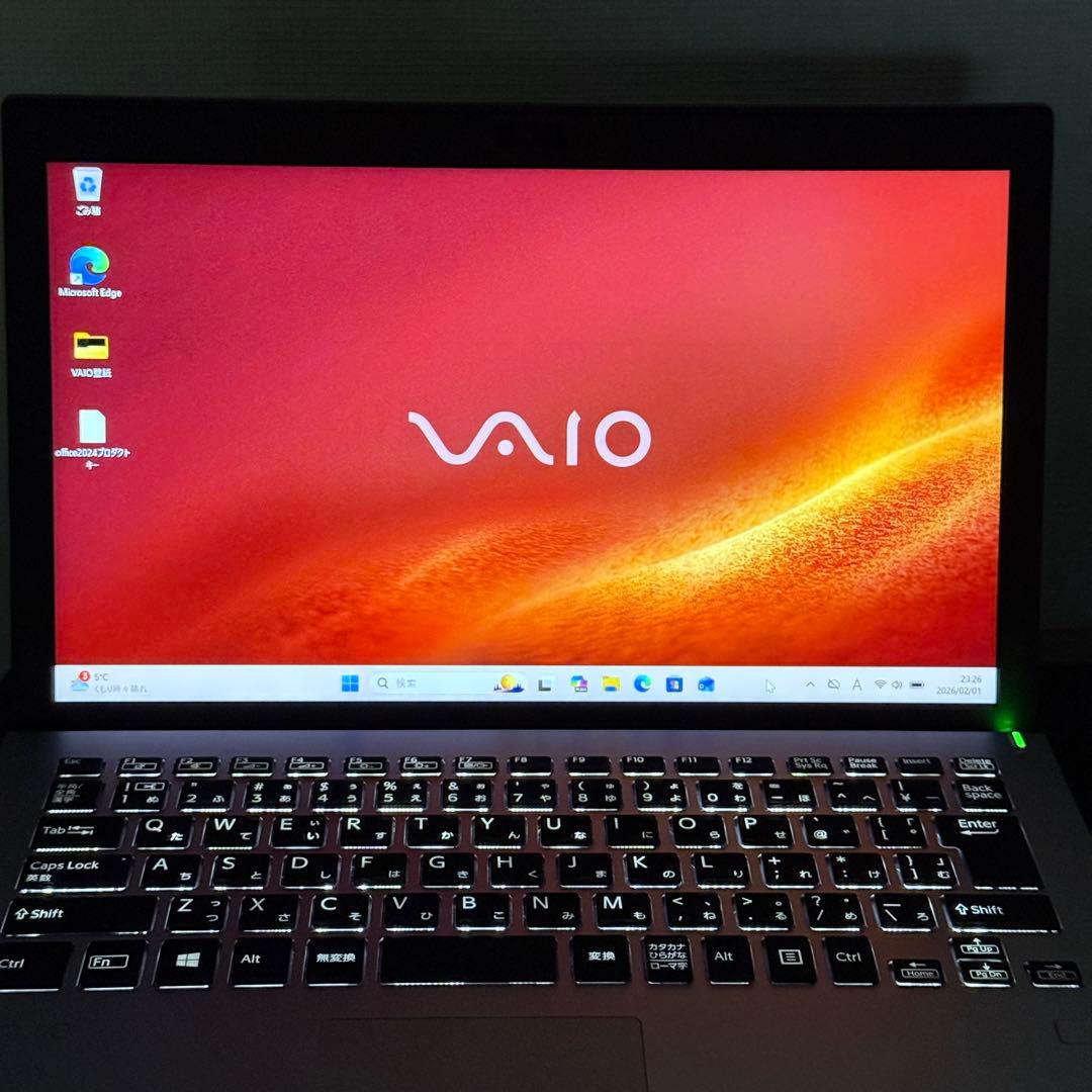 ★人気機種★VAIO Pro PG 8世代 最新Office2024 シルバー色