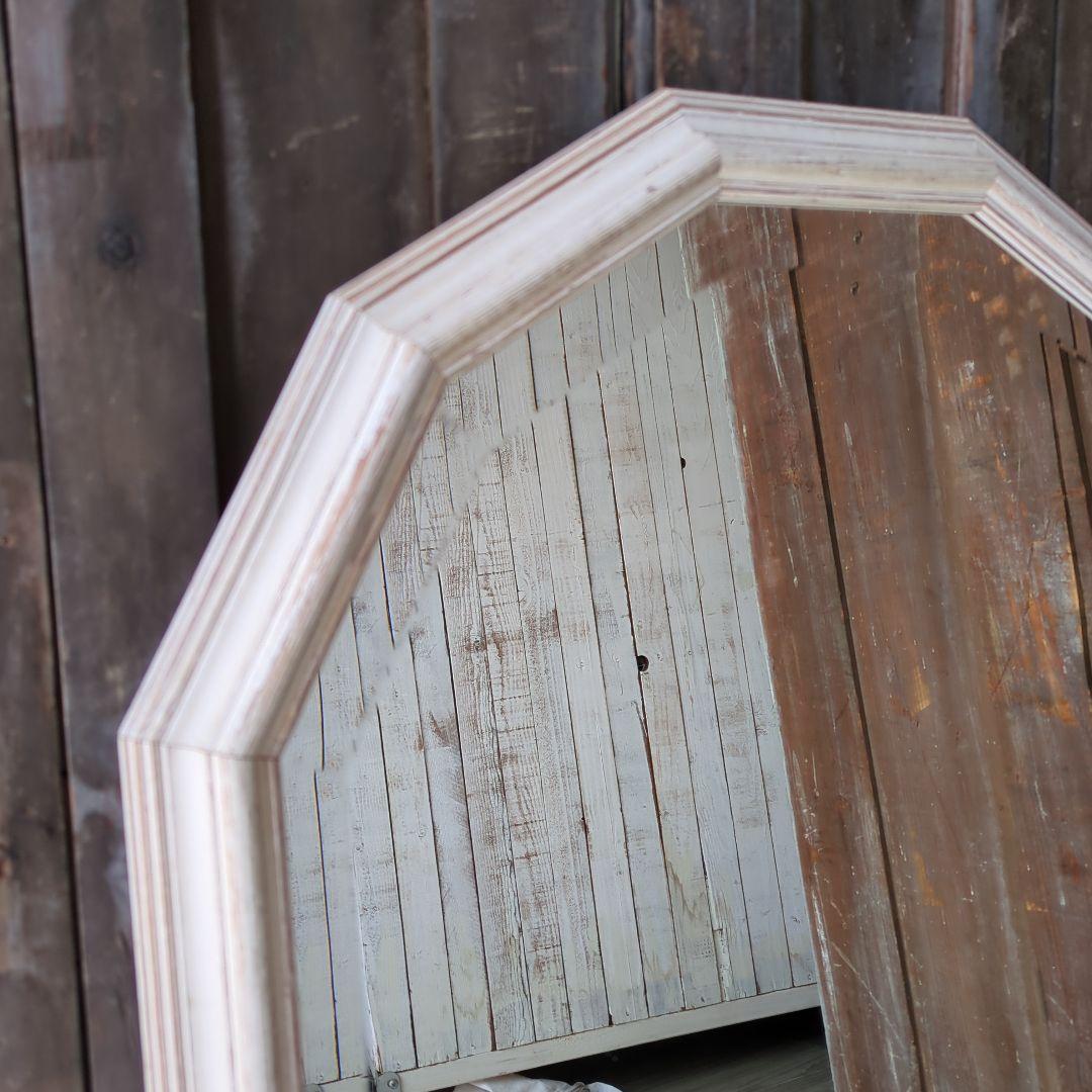 ウォールミラー フレンチシック 88㎝ 木製