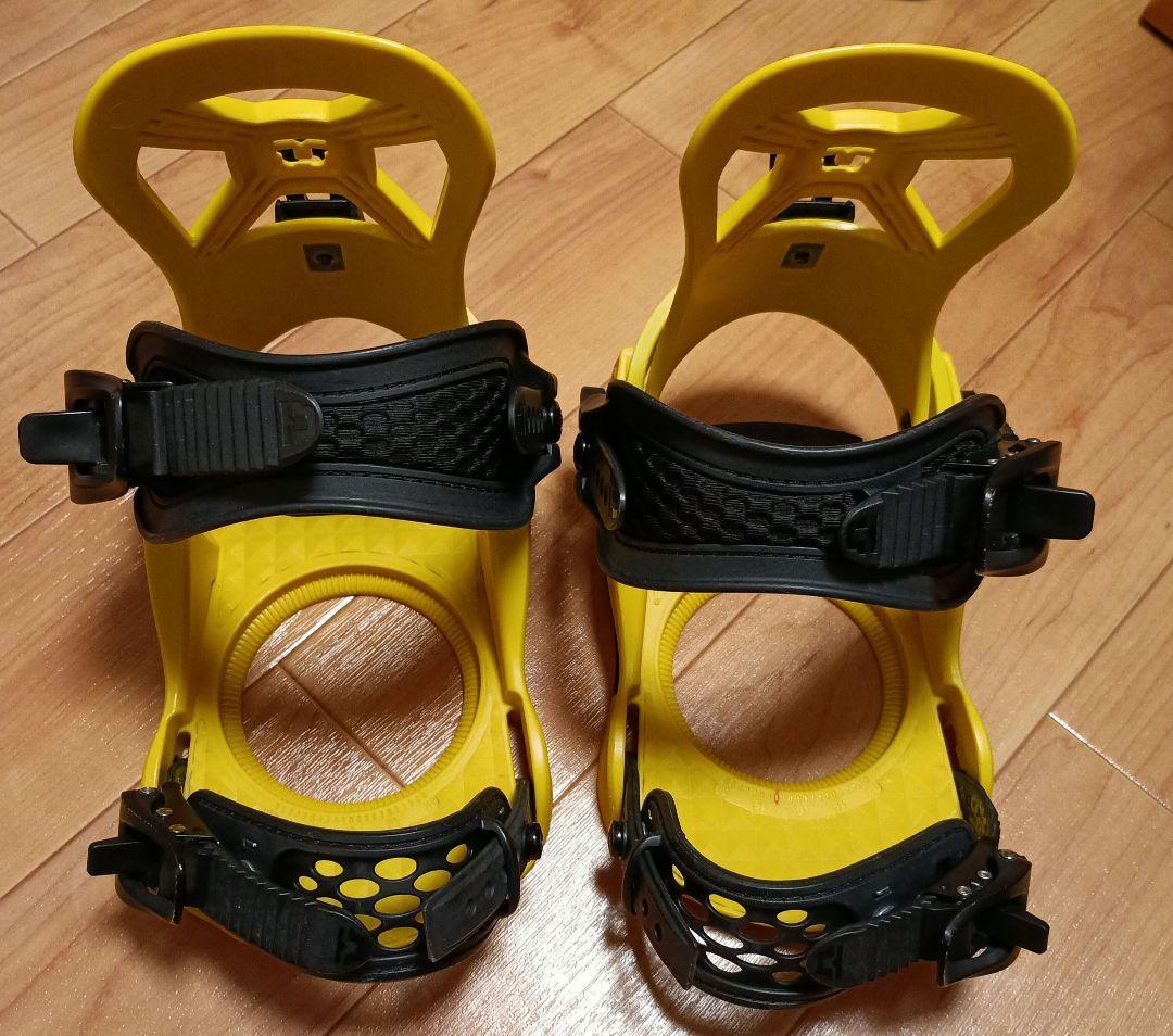 スノーボード　キッズ　ビンディング　UNION イエロー　 ケース付き