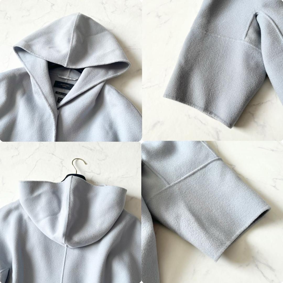 マックスマーラ クチートアマーノ ダブルフェイス コート 水色 38 Mサイズ