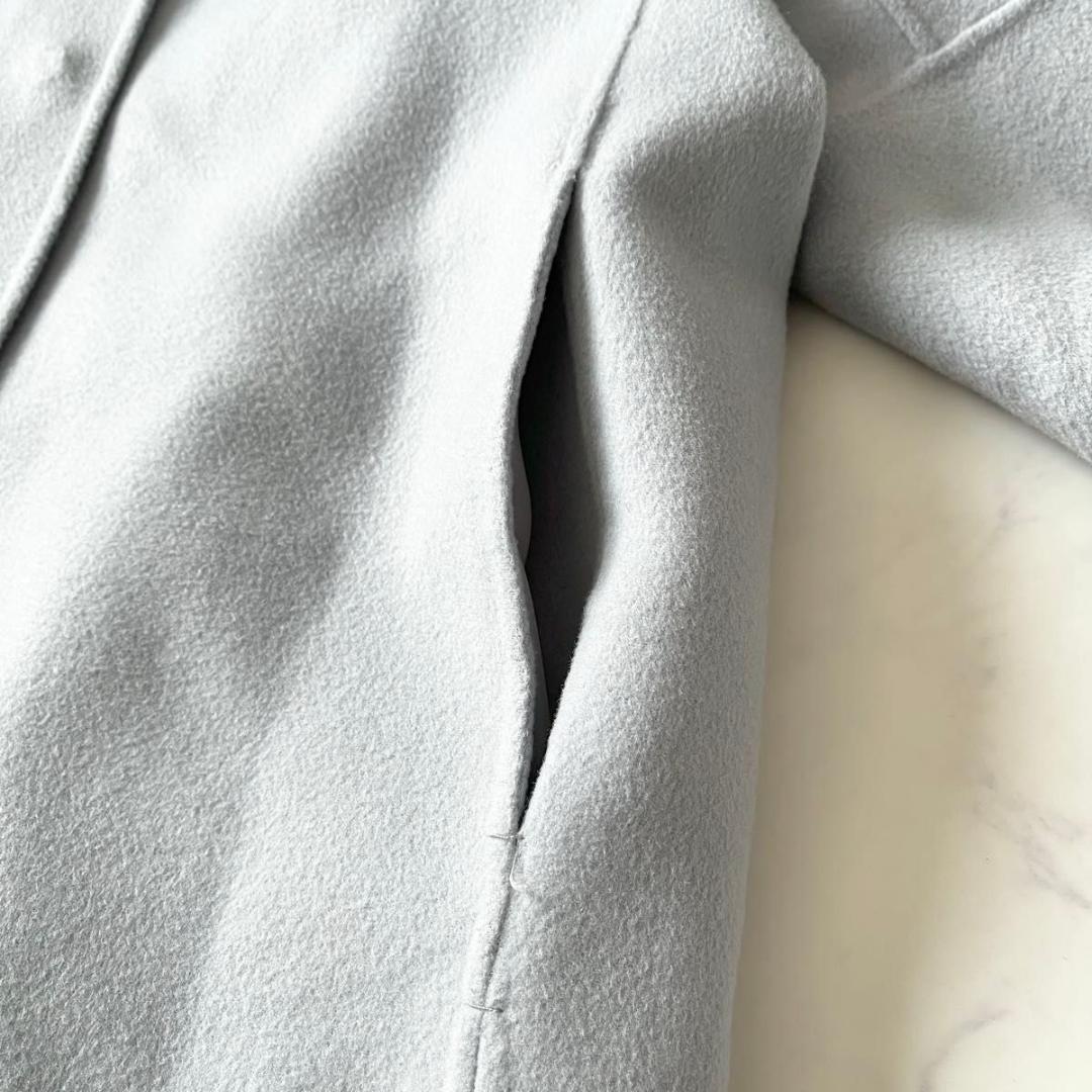 マックスマーラ クチートアマーノ ダブルフェイス コート 水色 38 Mサイズ