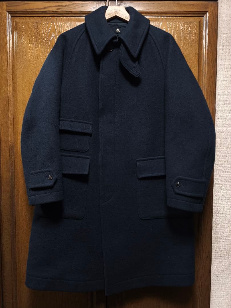 美品 KAPTAIN SUNSHINE トラベラーコート　ネイビー 36