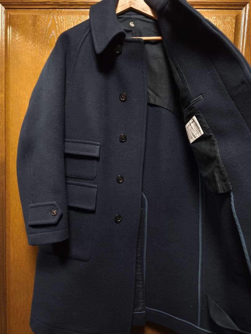 美品 KAPTAIN SUNSHINE トラベラーコート　ネイビー 36