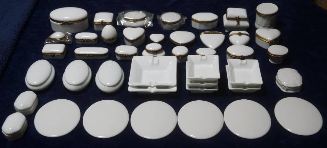 リモージュ白磁ＢＯＸ等４１点