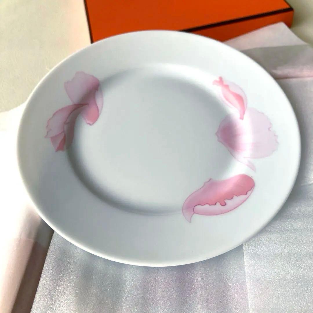 レア　HERMES エルメス　芍薬　プレート　希少