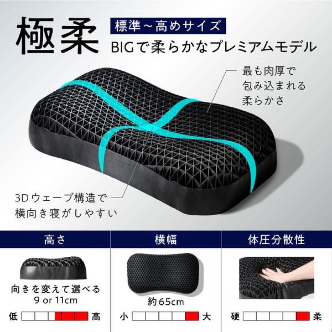 【ブラックレーベル枕カバー付き】ヒツジのいらない 枕一極柔