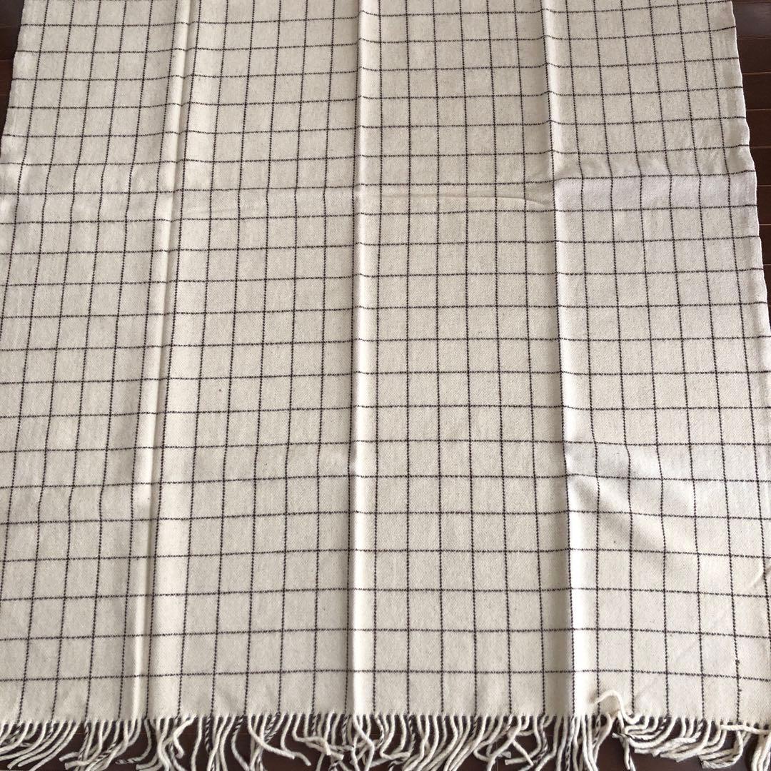 ECOLA スロー Mサイズ　Filete Marfim エコラ　羊毛　ウール