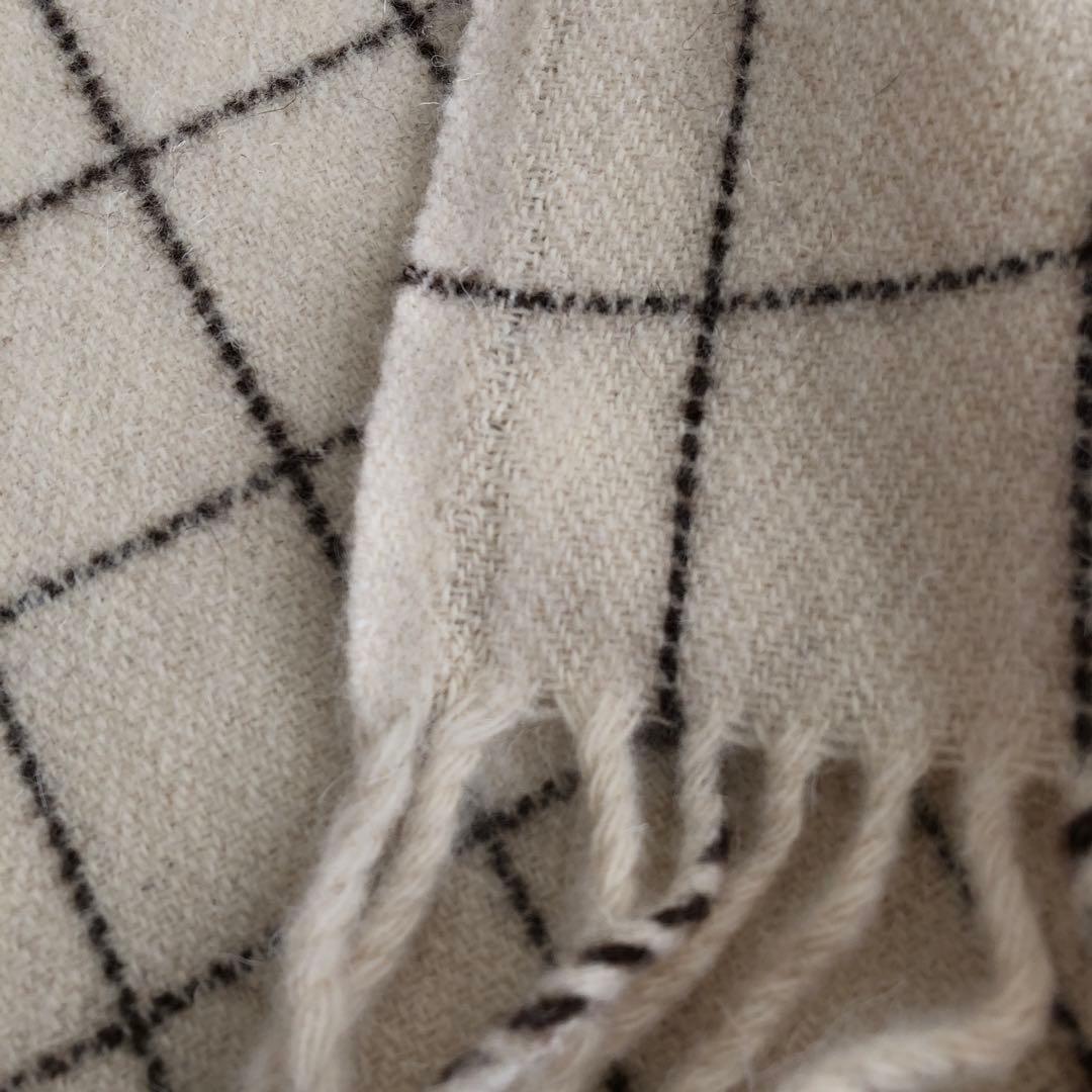 ECOLA スロー Mサイズ　Filete Marfim エコラ　羊毛　ウール