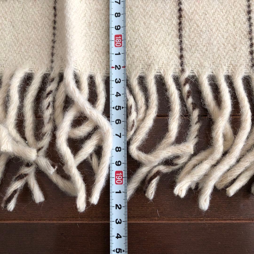 ECOLA スロー Mサイズ　Filete Marfim エコラ　羊毛　ウール