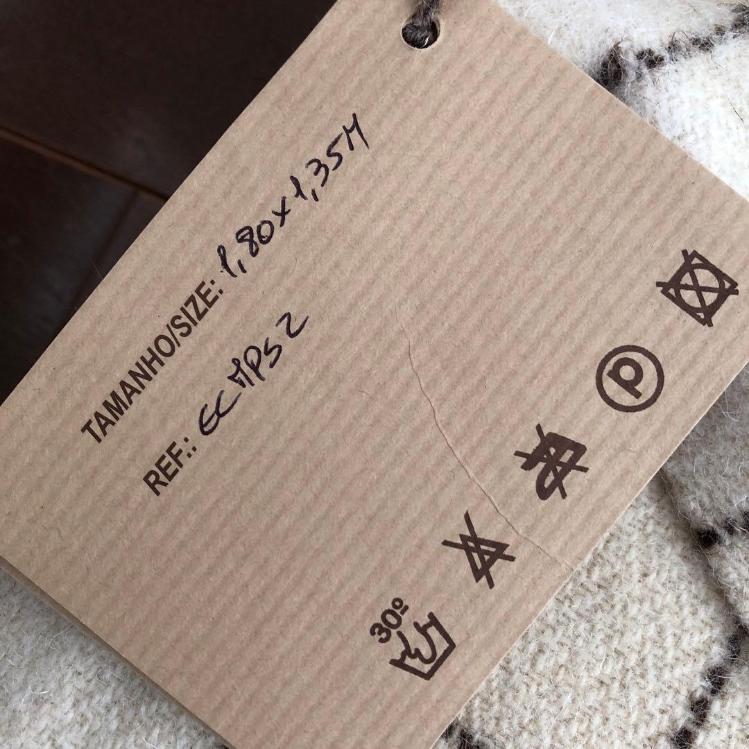 ECOLA スロー Mサイズ　Filete Marfim エコラ　羊毛　ウール