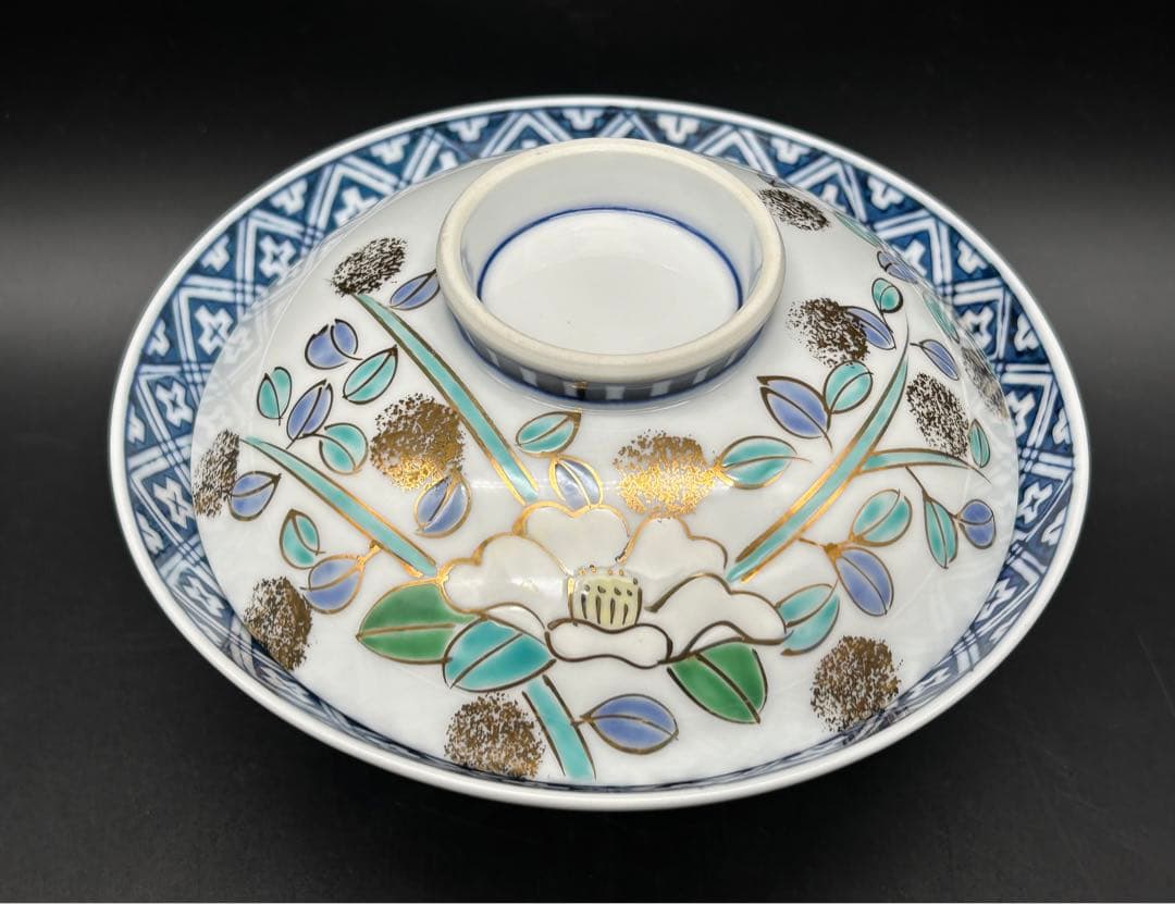 陶器　清水焼　煮物鉢　5個　鉢　蓋物　金彩　京峰