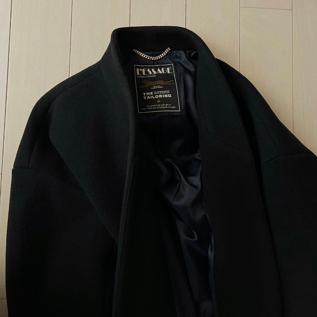 JOURNAL STANDARD L’ESSAGE ノーカラーコクーンコート