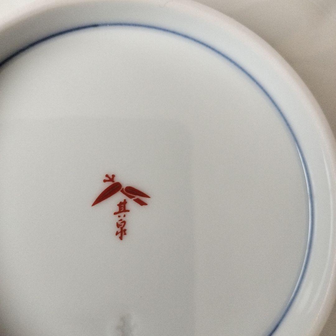 希少‼️其泉 菊割 鉢 古伊万里 染付 花形 楕円 皿 有田焼 5枚