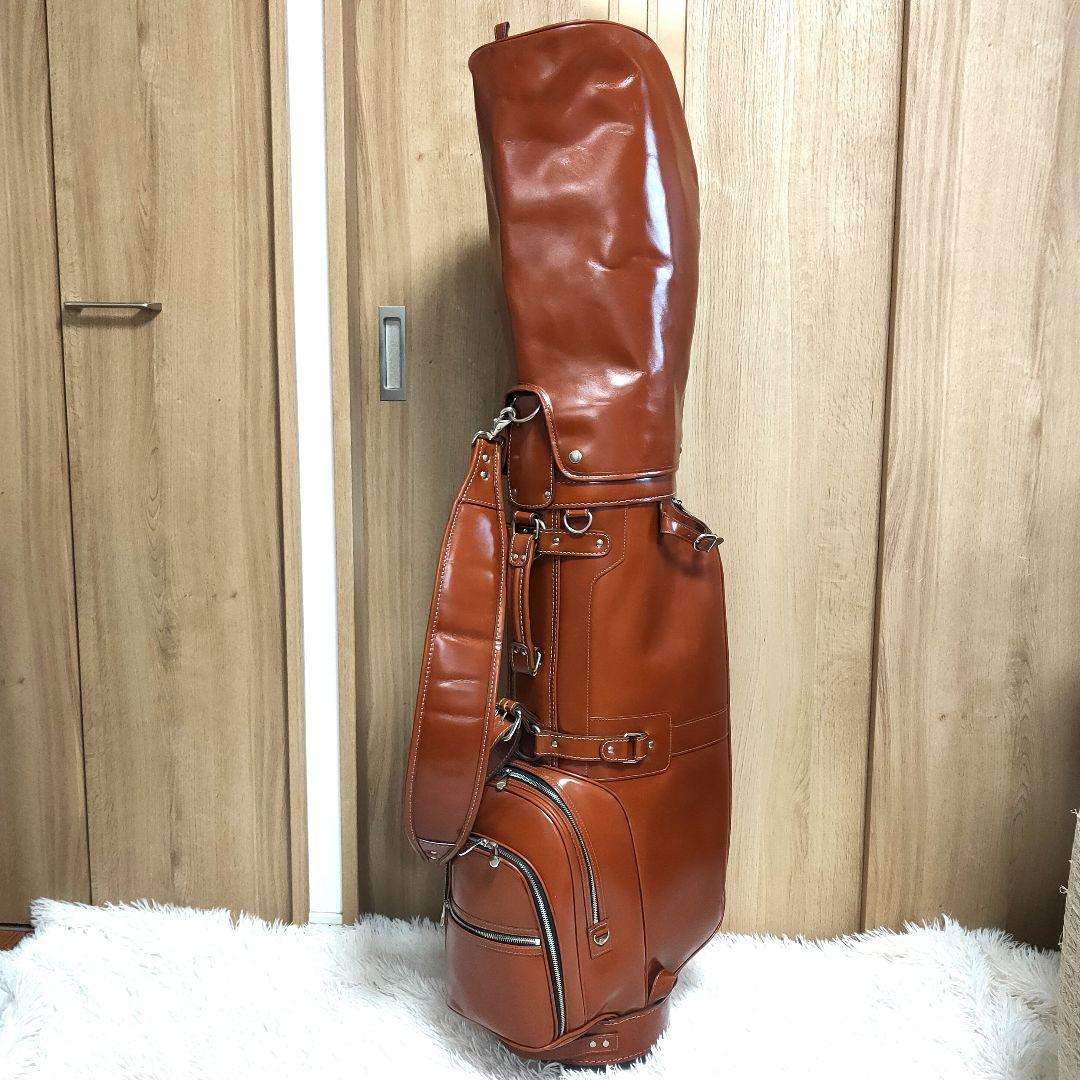 キャスコ(Kasco) 本革　キャディバッグ　ブラウン