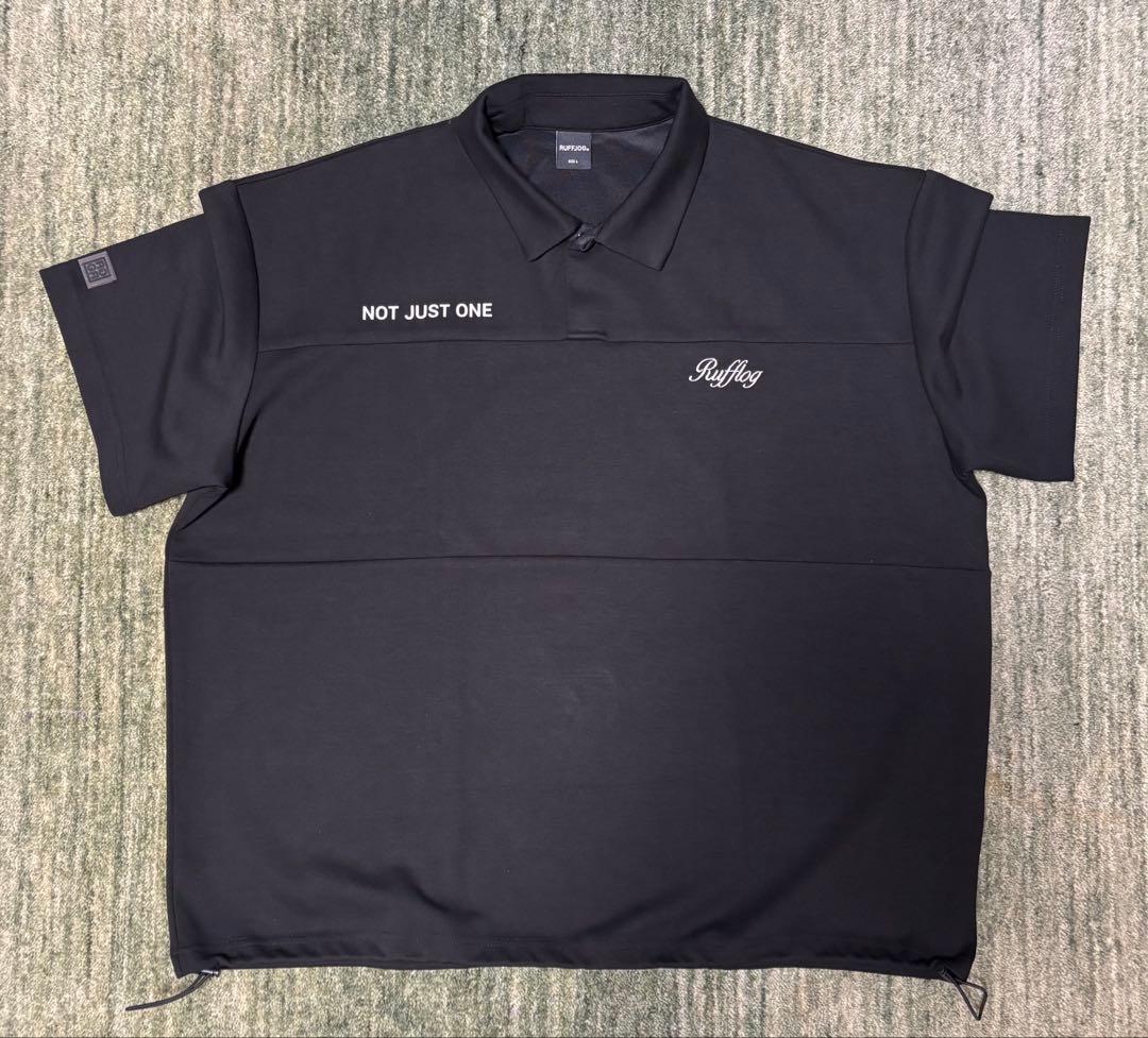 RUFFLOG ラフロッグ　ボックスロゴ オーバーシャツ L