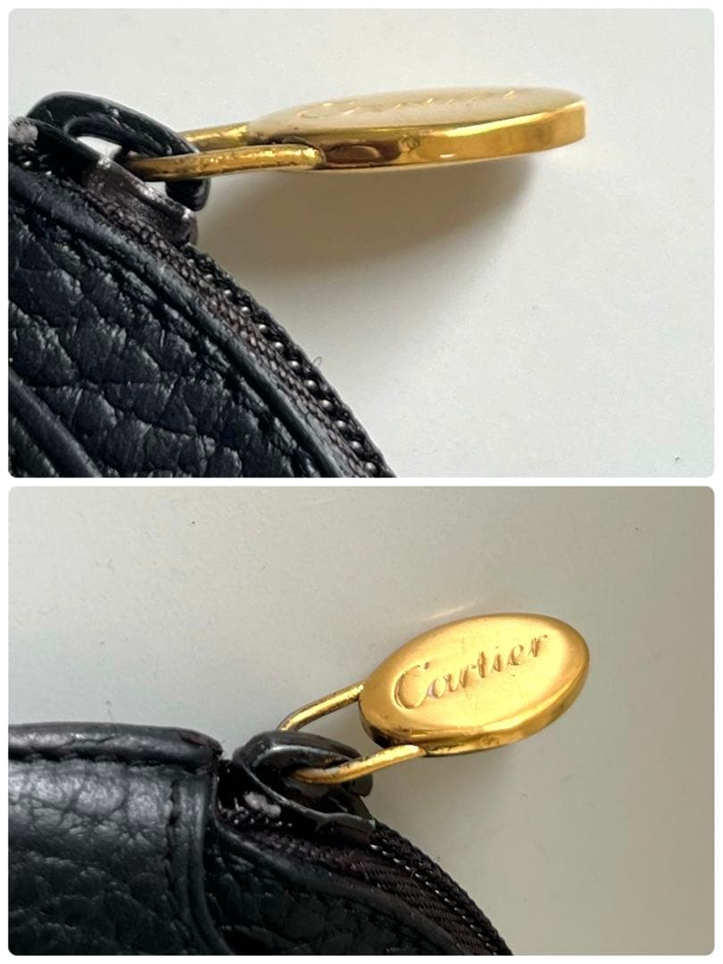 Cartier カルティエ　ケース　小銭入れ　丸　マストライン