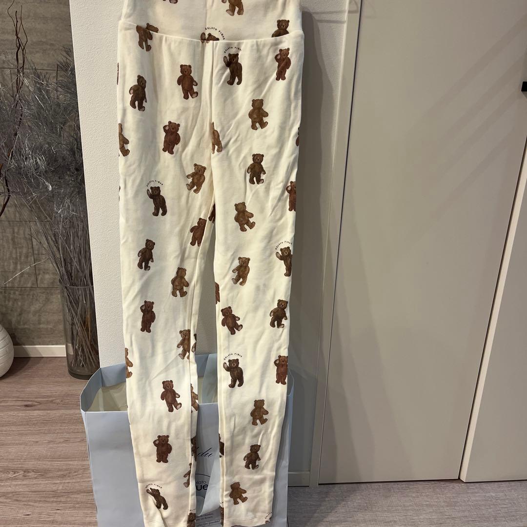 新品未使用！ジェラピケ GELATO PIQUE クマ柄レギンス&アイス柄ワンピ