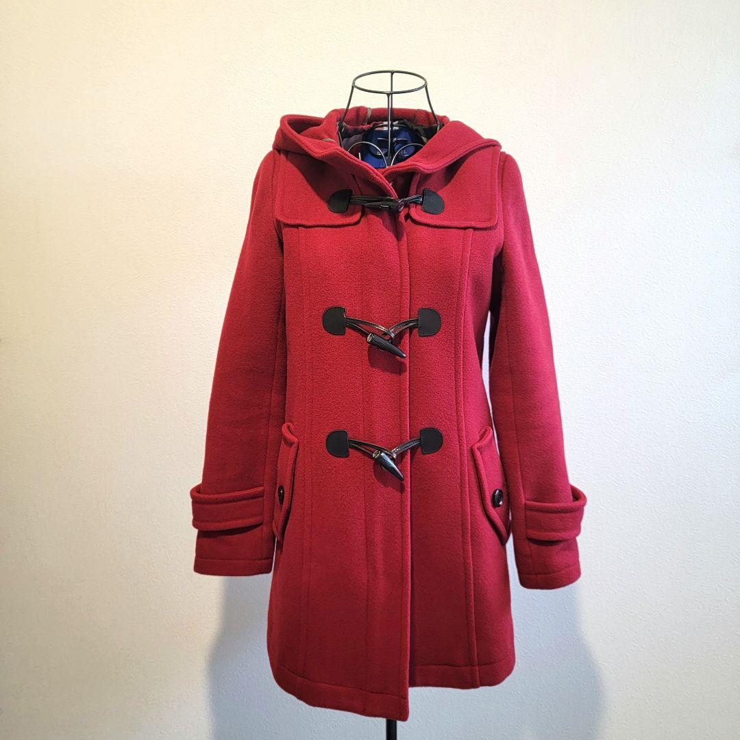 ブルーレーベルクレストブリッジ　ダッフルコート　赤 M