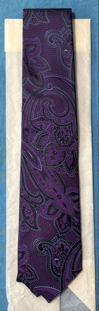 ETRO ペイズリー柄 シルクネクタイ