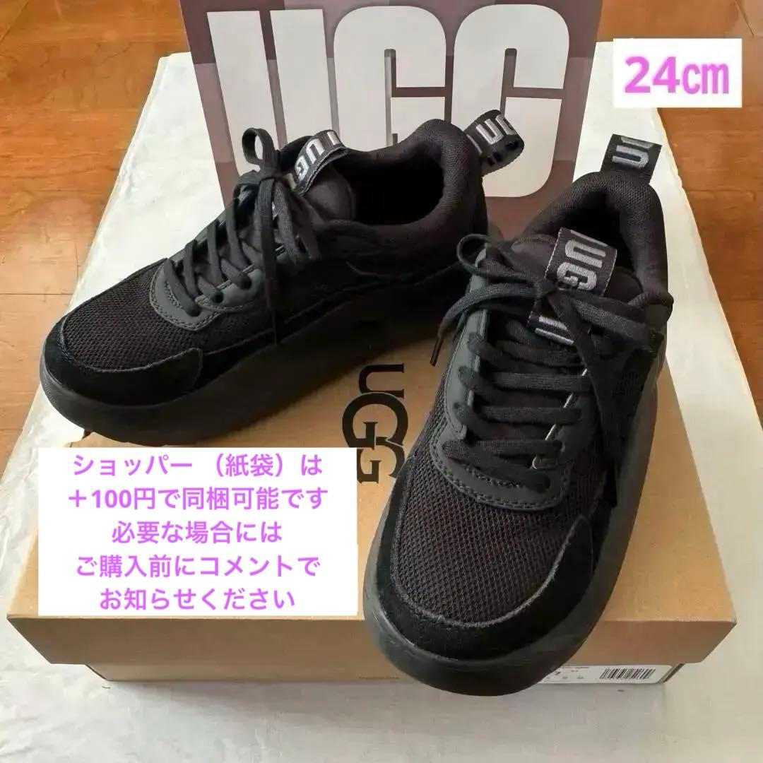 値下げ UGG アグ LA CLOUD TRAINER 厚底 スニーカー 黒