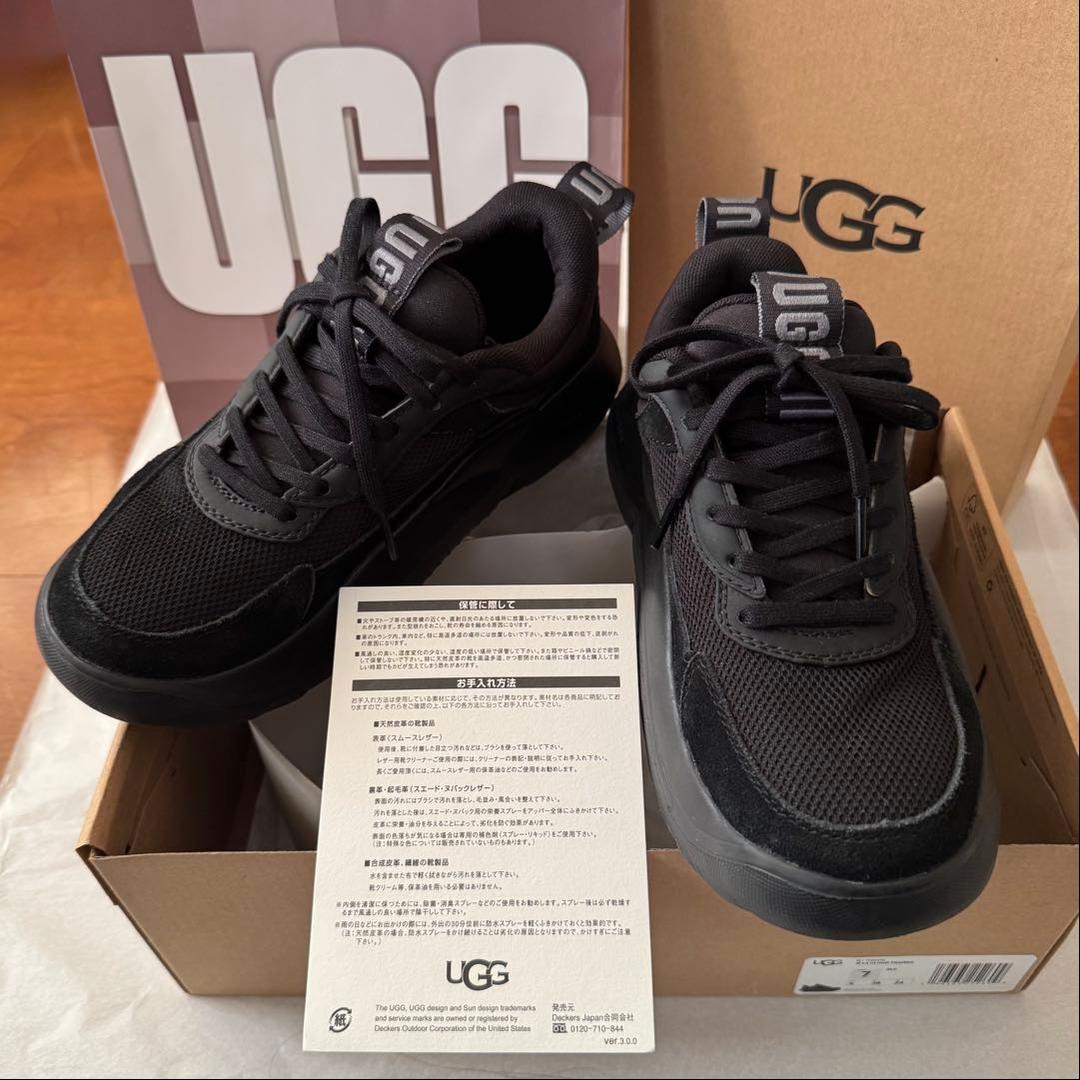 値下げ UGG アグ LA CLOUD TRAINER 厚底 スニーカー 黒