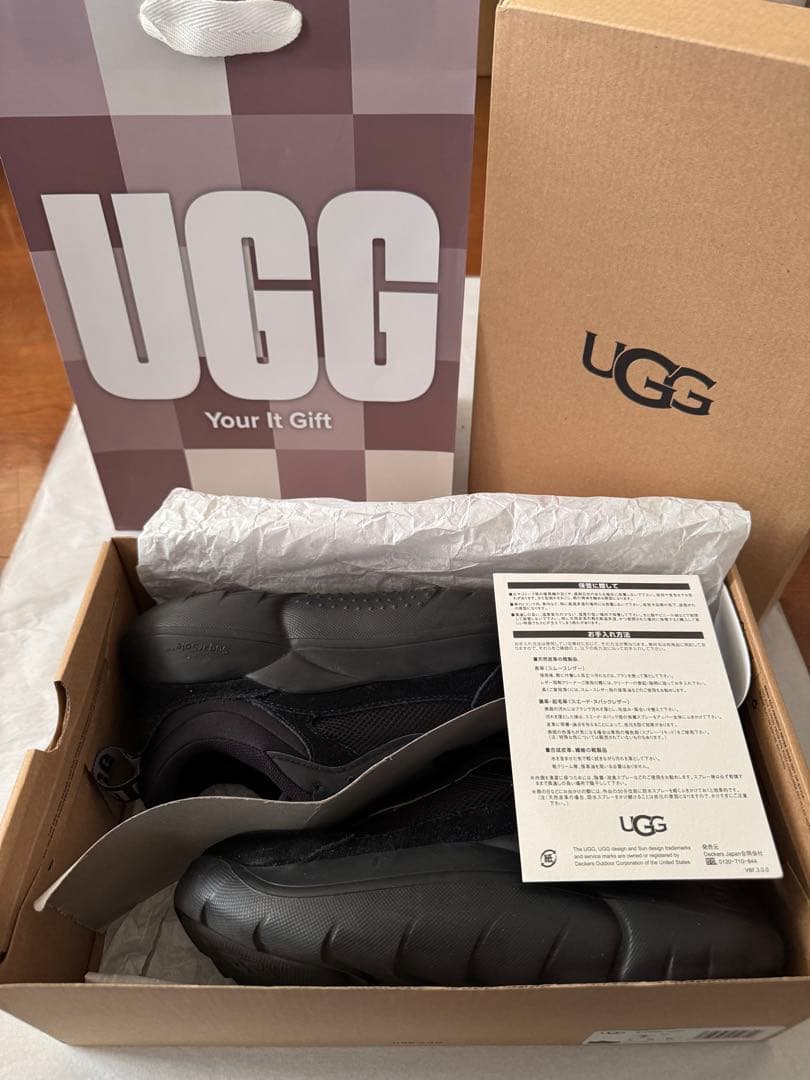 値下げ UGG アグ LA CLOUD TRAINER 厚底 スニーカー 黒