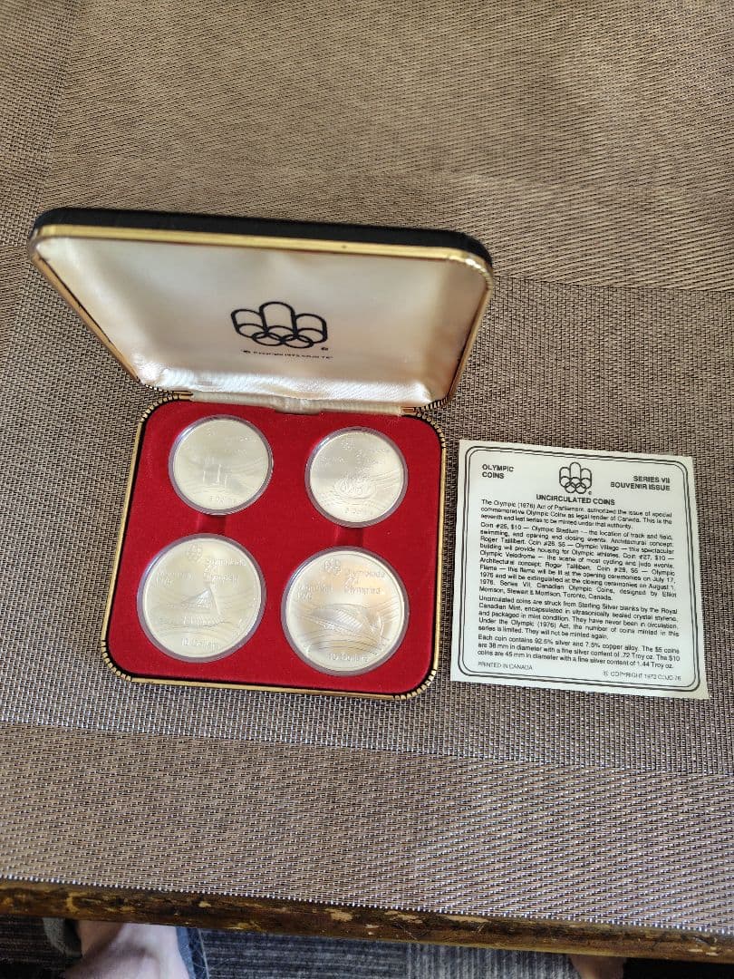 モントリオールオリンピック1976年記念銀貨セット