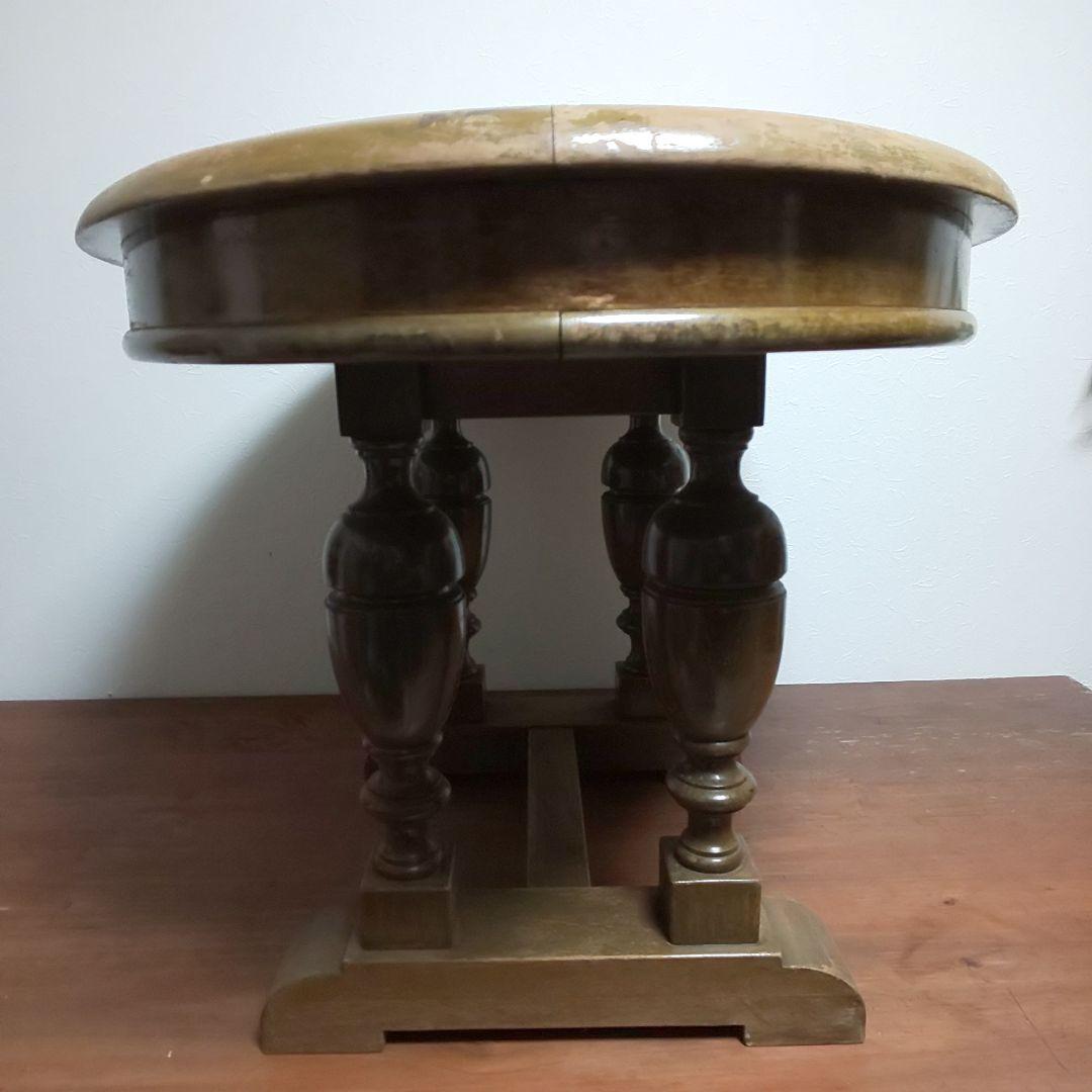 ヴィンテージ 木製 テーブル ラウンドテーブル 店舗什器 ヴィンテージ家具