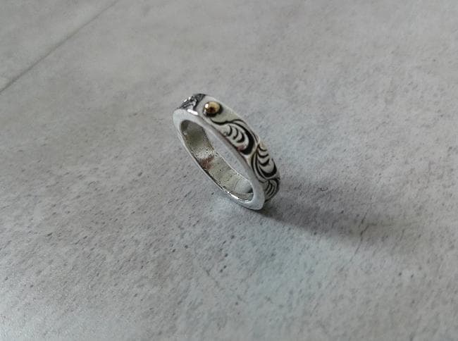 ARIZONA FREEDOM K18 唐草 シルバー リング 指輪 約13号