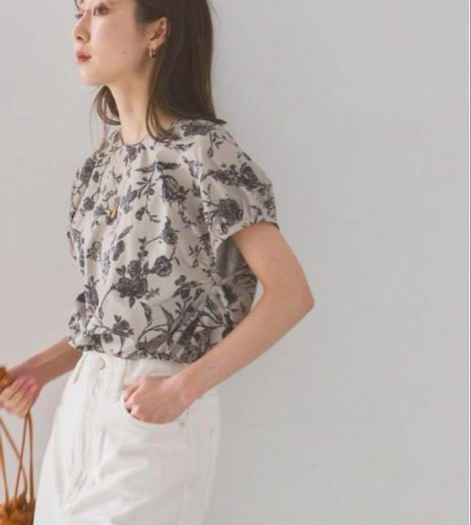 NOBLE ヴィンテージフラワープリントブラウス