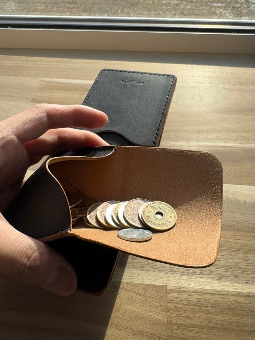 本革 栃木レザー 二つ折り財布