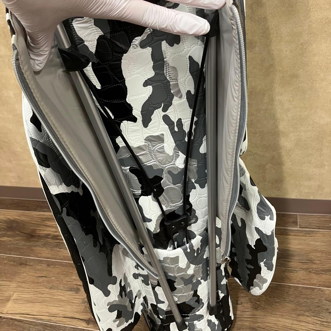 美品 OUUL オウル スタンド キャディバッグ アリゲーター カモ 9.5型