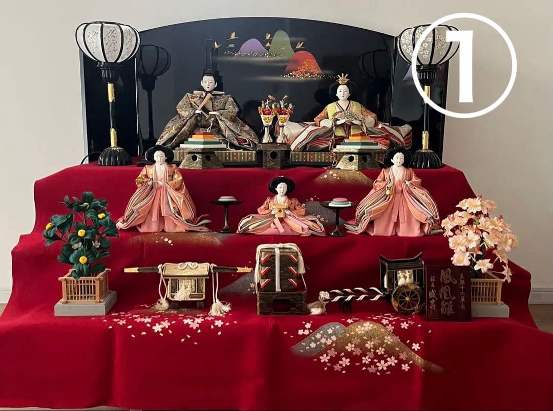 鳳凰雛　雛人形　3段飾り　ひな人形　豪華