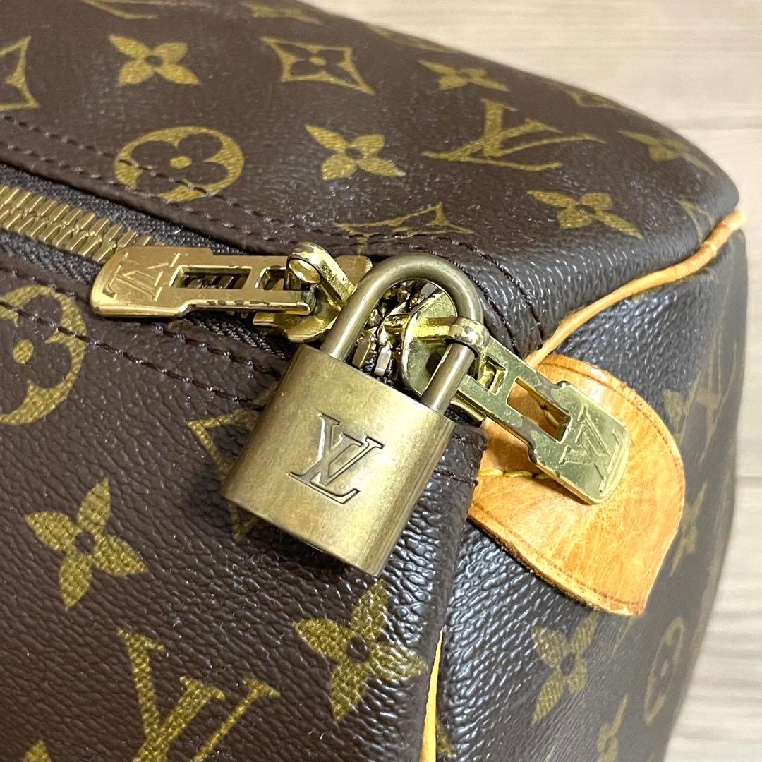 美品/ルイヴィトン　ボストンバッグ　キーポル45 モノグラム　ブラウン　ヌメ革