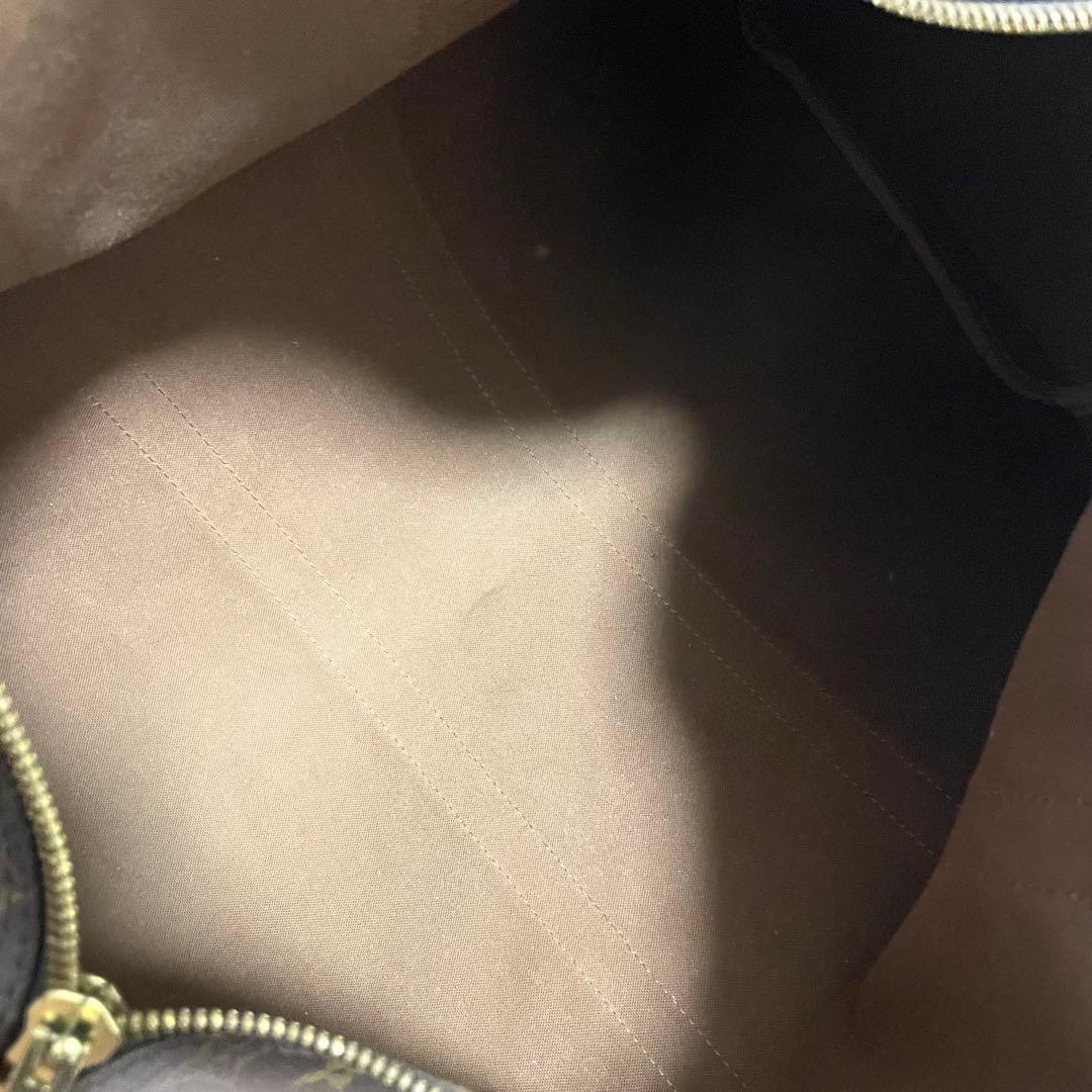 美品/ルイヴィトン　ボストンバッグ　キーポル45 モノグラム　ブラウン　ヌメ革