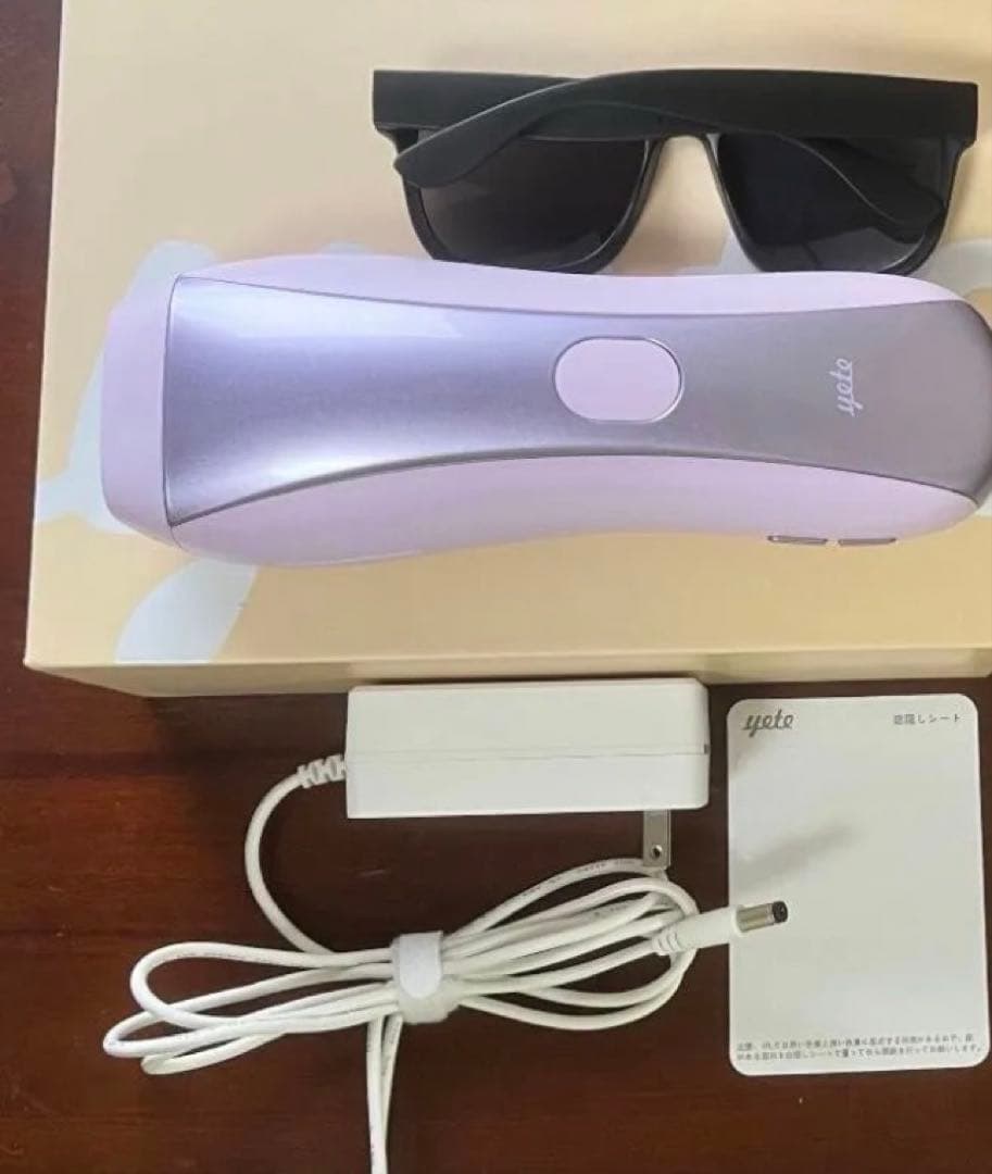 【yete】IPL光脱毛器（サファイア冷却 無痛脱毛）3回使用済み