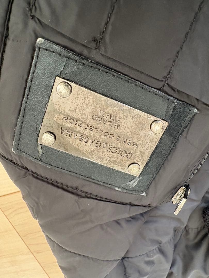 【最終価格】DOLCE&GABBANA ブラックキルティングジャケット 48