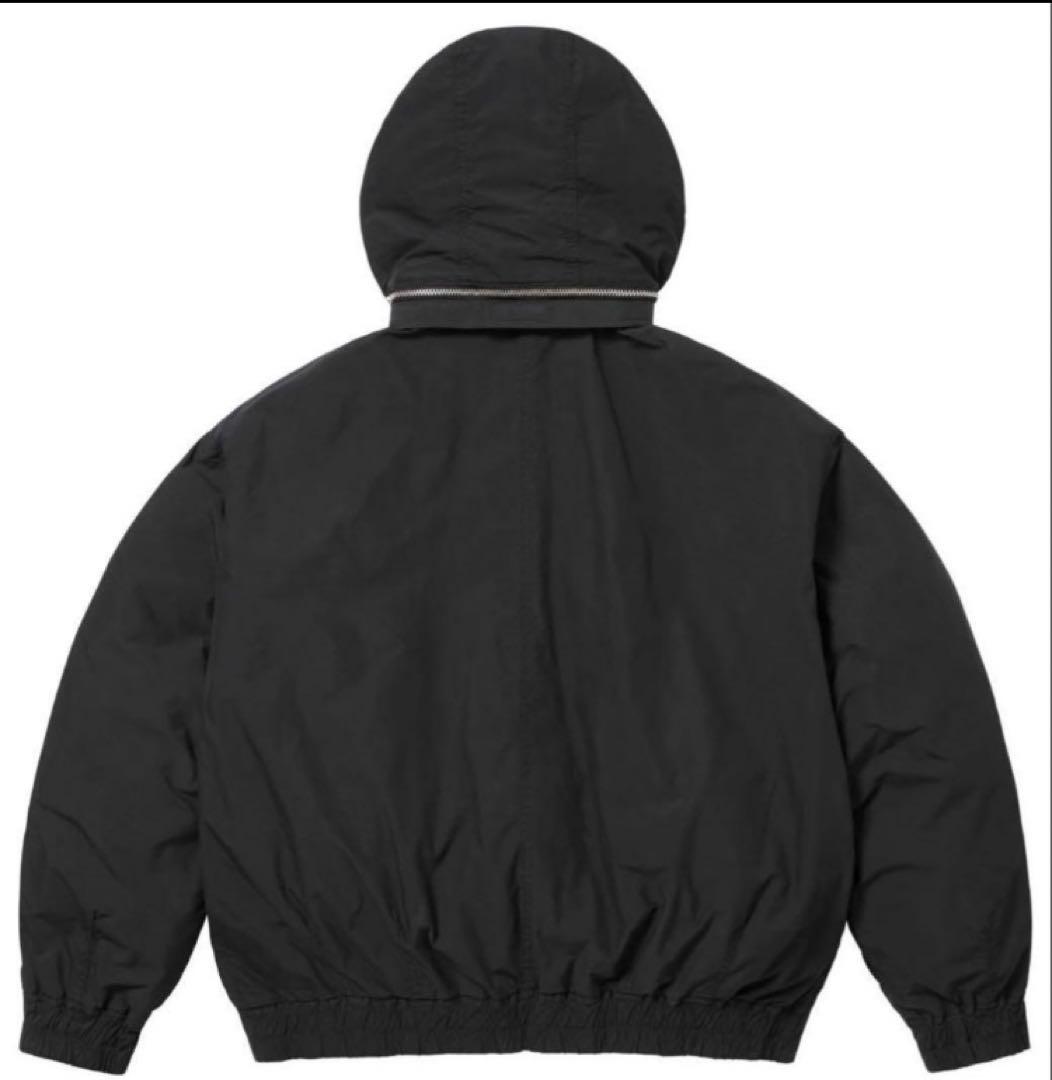 Supreme Leather Collar Utility Jacket M黒